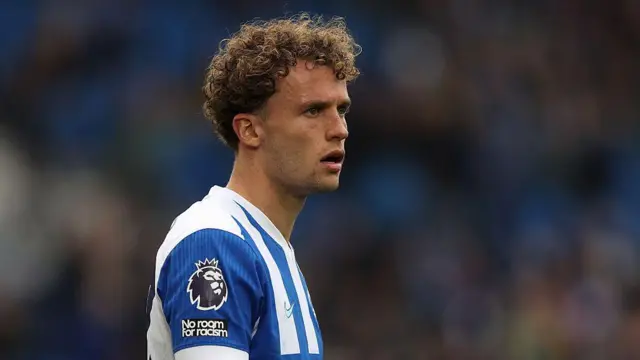 Mats Wieffer playing for Brighton