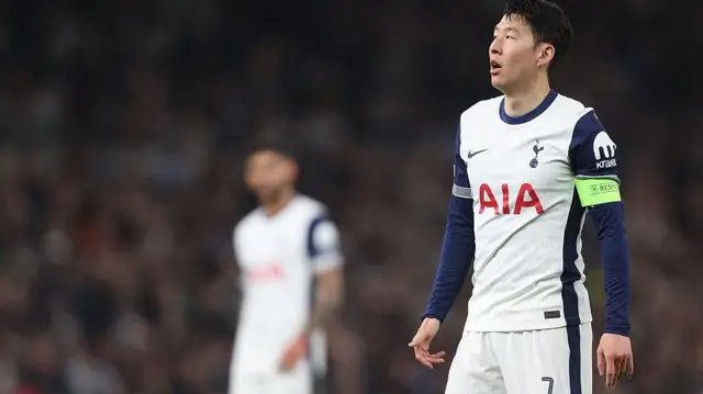 Son in action for Tottenham