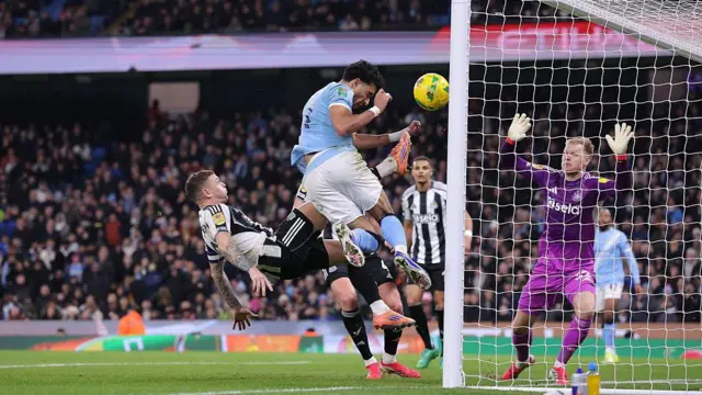 Omar Marmoush scores for Manchester City