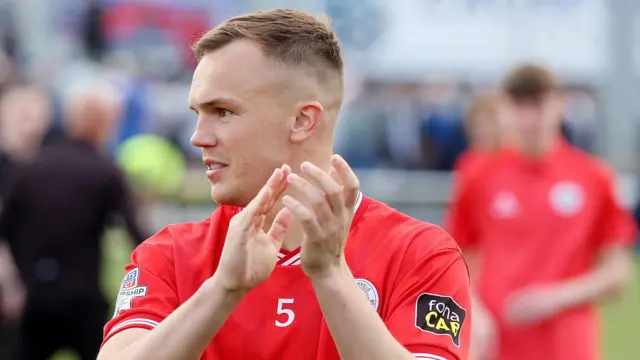 Cliftonville captain Rory Hale