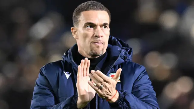 Valerien Ismael applauds the Blackburn fans