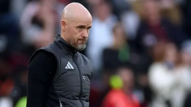 Erik ten Hag looks on