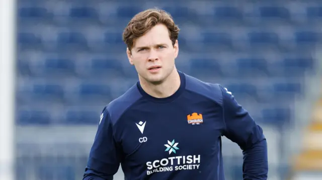 Chris Dean in Edinburgh training