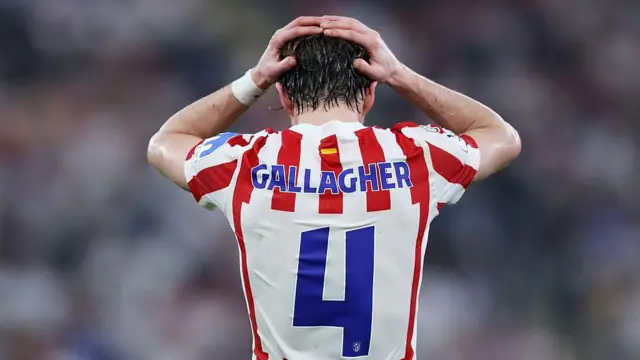 Conor Gallagher playing for Athletico Madrid