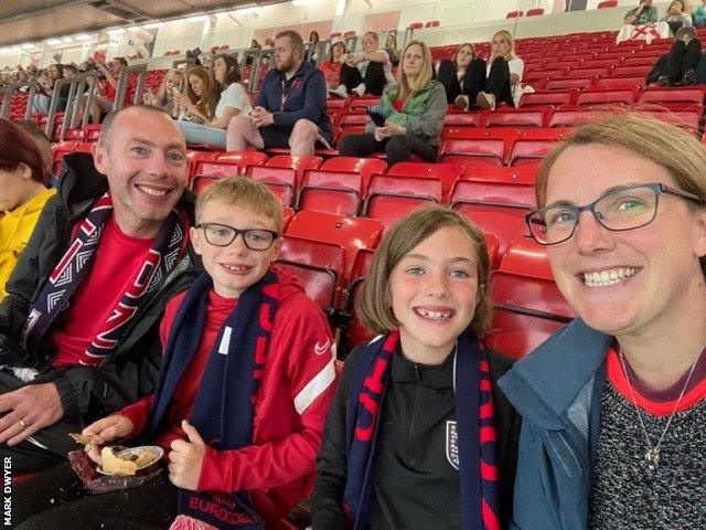 Mark, along with his wife, Ruth, and his children, Rosie (nine) and Harry (10), have attended six games up and down the country