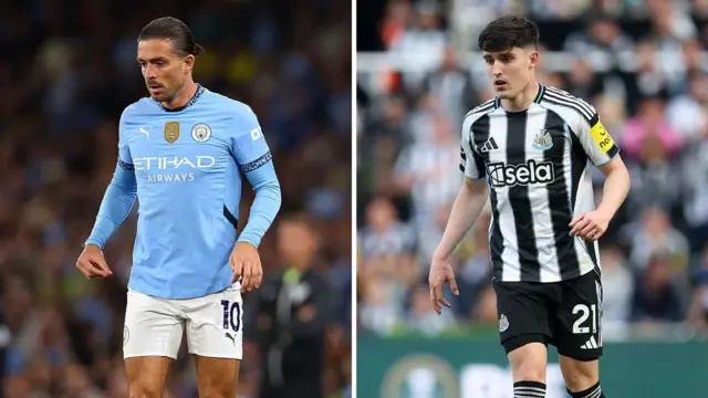 Jack Grealish and Tino Livramento
