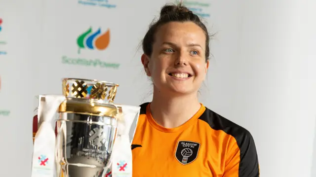  Players from the top six teams promote the final 10 Scottish Women’s Premier League (SWPL) games of the season. Pictured: Hayley Lauder (Glasgow City),  at Hampden Park, on March 11, 2025, in Glasgow, Scotland