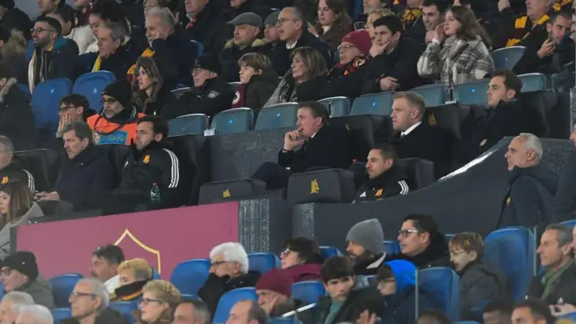 Dan Friedkin watches an AS Roma match