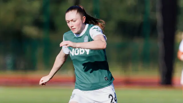 Hibs winger Tegan Bowie