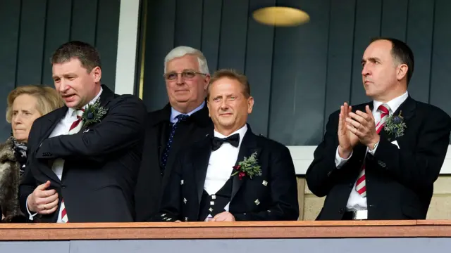 Romanov in the Hampden stands on Scottish Cup final day in 2012