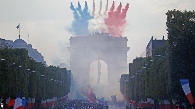 France celebrations in Paris