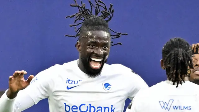 Tolu Arokodare playing for Genk
