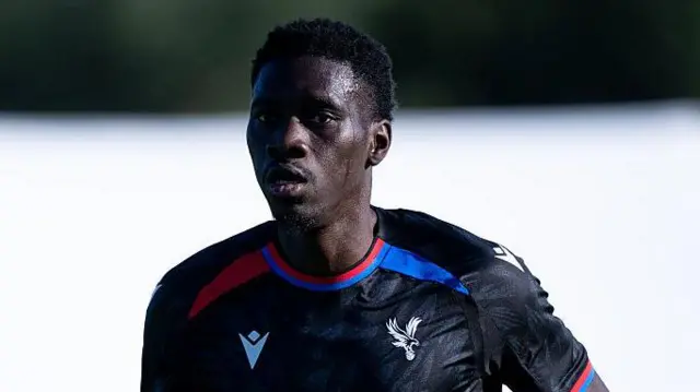 Ismaila Sarr of Crystal Palace during the during the pre-season friendly match between Fulham and Crystal Palace at Motspur Park.