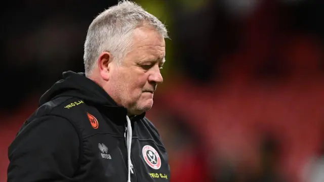 Chris Wilder looks dejected