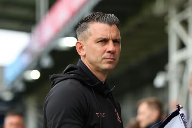 Luton Town boss Matt Bloomfield after the pre-season game against Spurs.