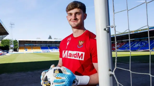 St Johnstone goalkeeper Toby Steward