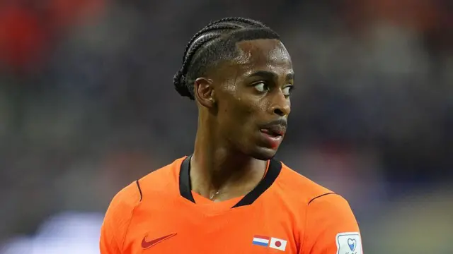 Crysencio Summerville looks on during the World Cup game between Netherlands and Japan
