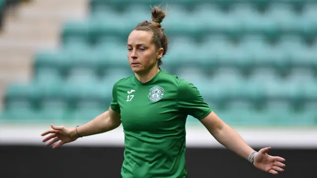 Joelle Murray in action for Hibs