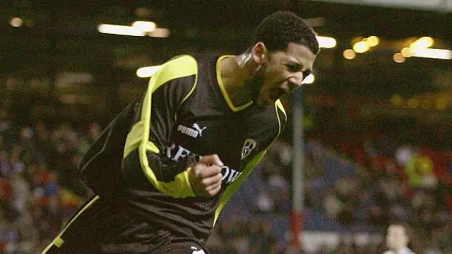 Jobi McAnuff celebrates during his time at Cardiff