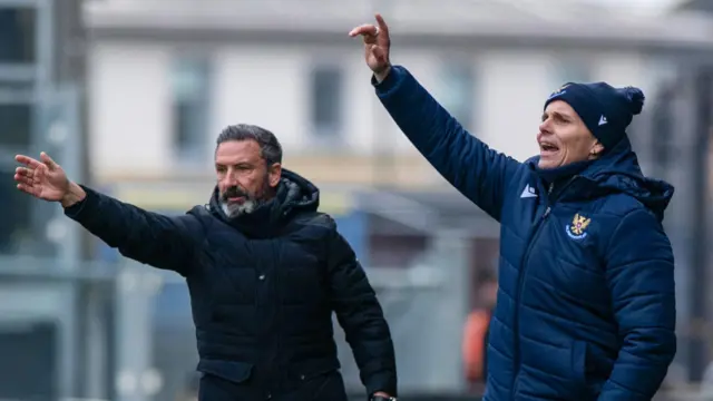 Derek McInnes and Simo Valakari