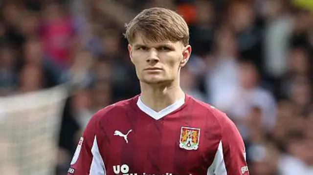 Kyle McAdam in action for Northampton Town during the 2025-26 season