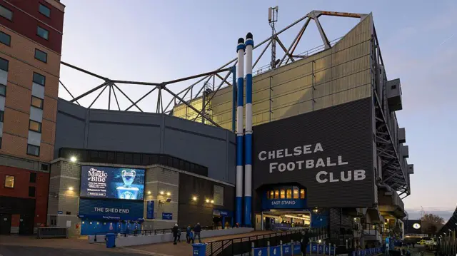 An external shot of Cheslea's Stamford Bridge