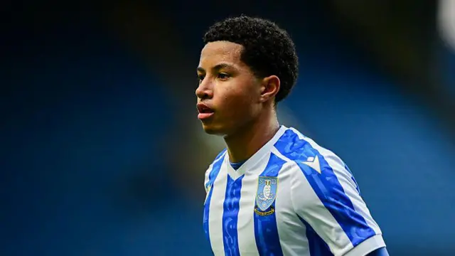 Yisa Alao looks on for Sheffield Wednesday