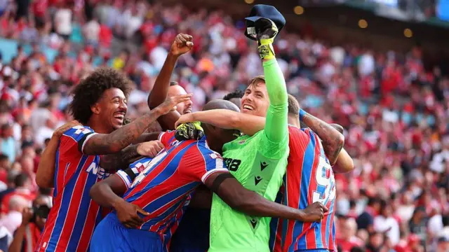 Palace players celebrate 