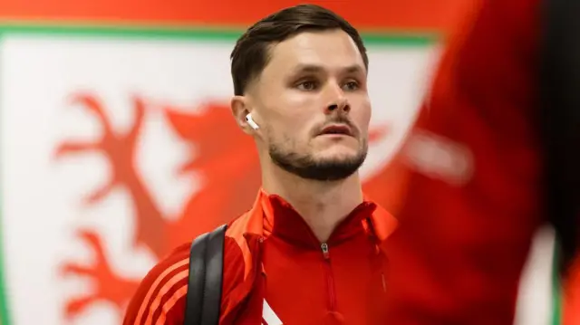 Liam Cullen on Wales duty 