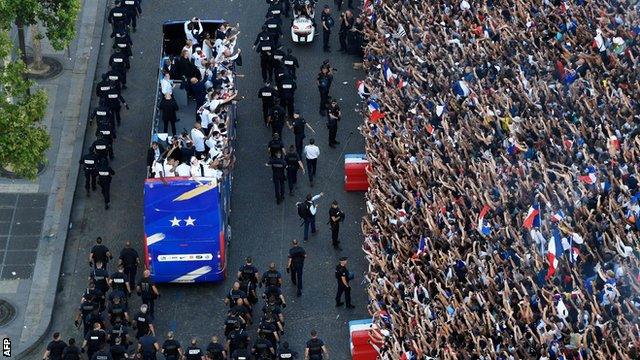 France victory parade