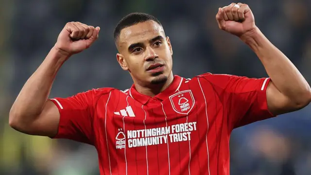 Murillo of Nottingham Forest celebrates