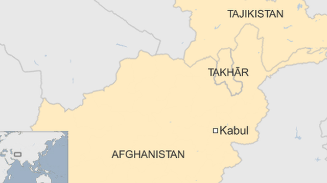 Map of Takhar province