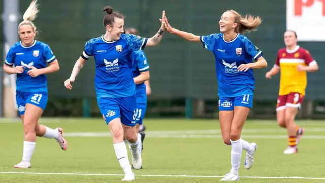 Montrose players celebrate