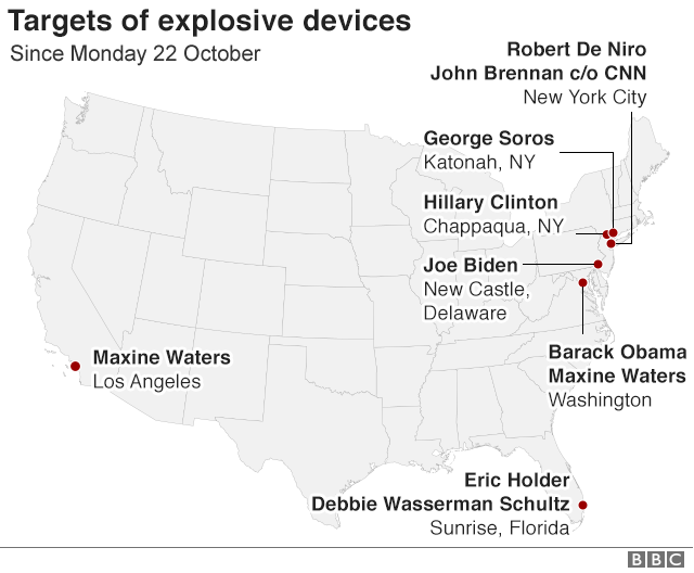 a map of the bomb locations