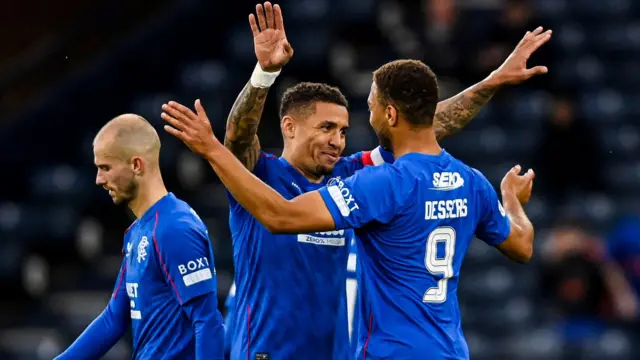 Rangers celebrate