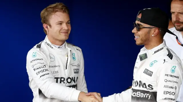 Nico Rosberg and Lewis Hamilton