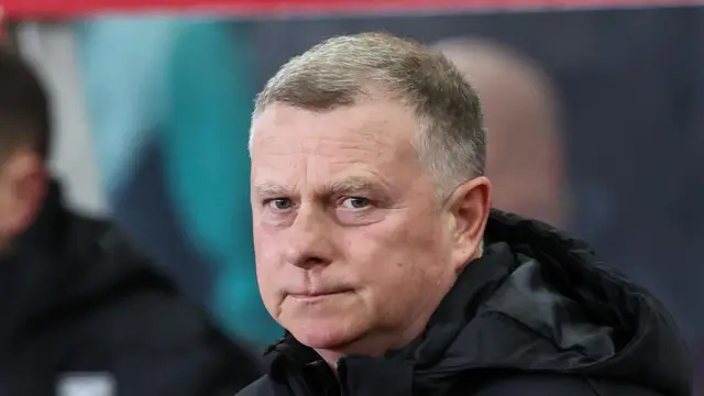 Mark Robins at his side's match against Blackburn