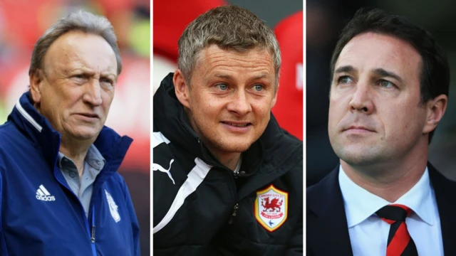 Neil Warnock, Malky MacKay and Ole Gunnar Solskjaer