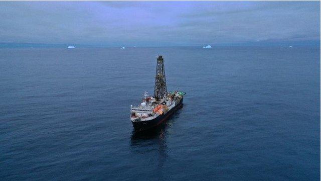 The Joides Resolution was drilling off the coast of West Antarctica in 3,900m of water