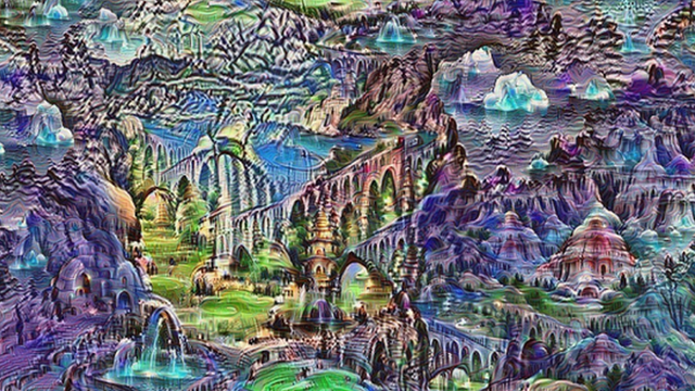 Image generated from a Google neural network