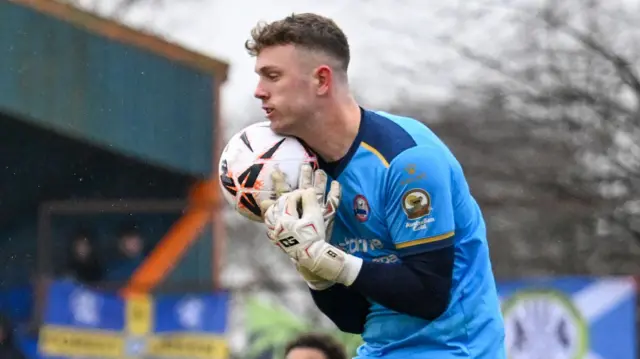 Henry Gray playing against Forest Green Rovers