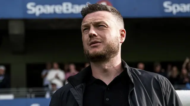 Kim Hellberg looks on during his time in charge of Hammarby