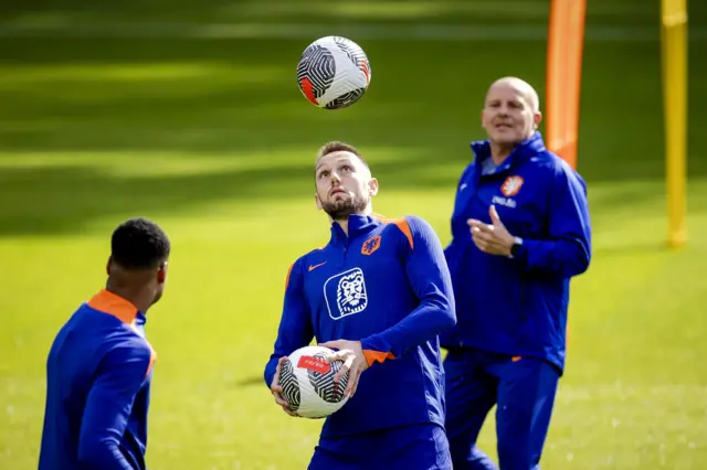 Netherlands defender Stefan de Vrij during training