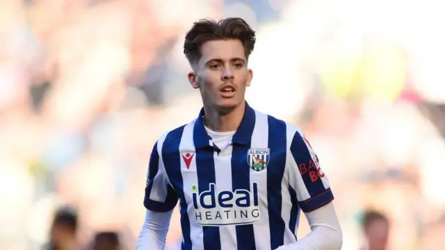 Isaac Price in action for West Bromwich Albion