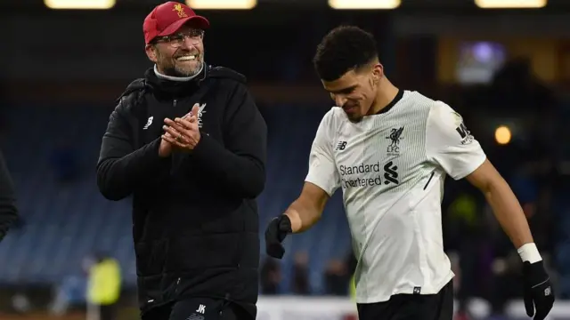 Klopp and Solanke together at Liverpool