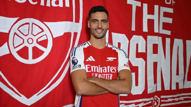 Mikel Merino after signing for Arsenal