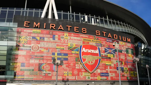 General view of Emirates Stadium, home of Arsenal