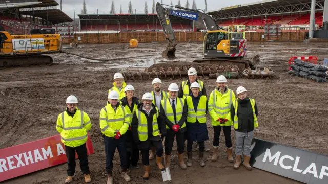 Representatives from the various stakeholders at the ground-breaking ceremony