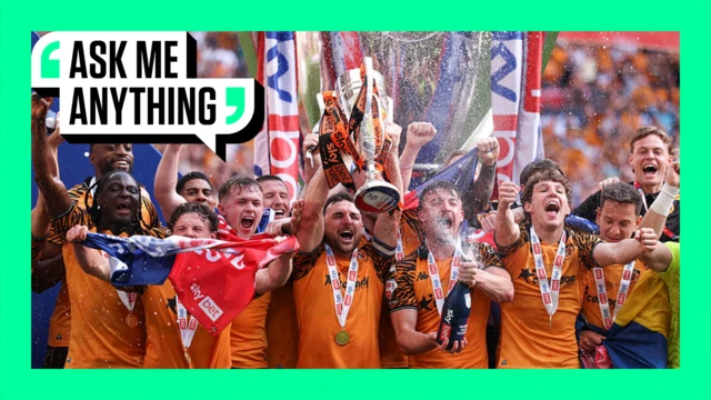 Hull City celebrate promotion on AMA branding
