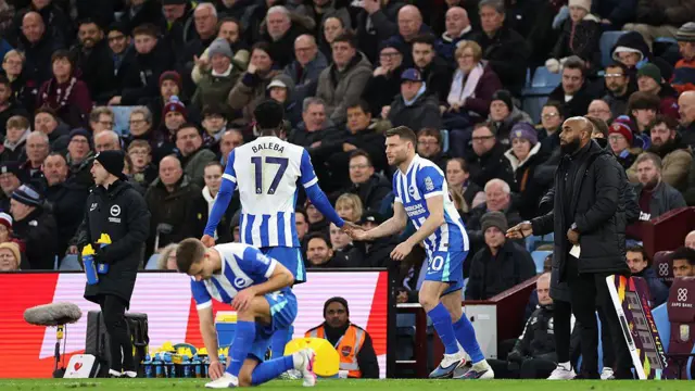 James Milner replaces teammate Carlos Baleba to equal the Premier League all-time appearance record